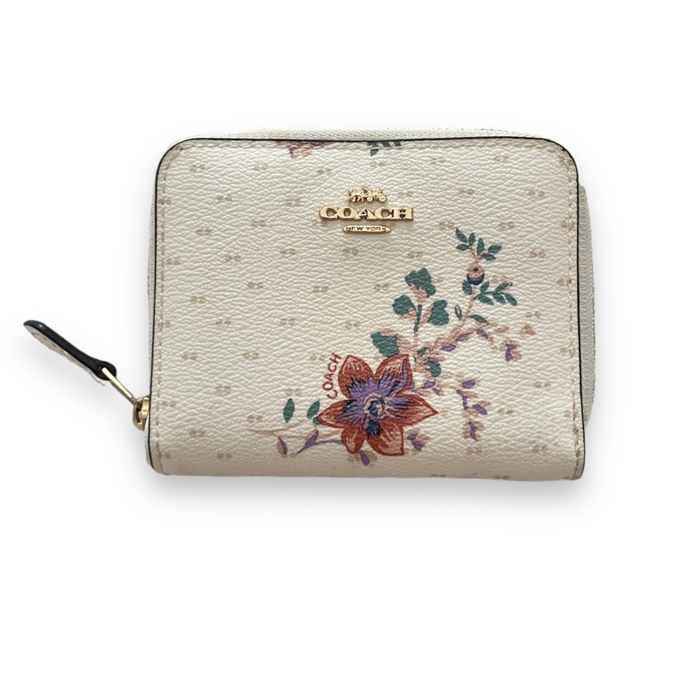 Coach Small Zip Around Card Case Wallet